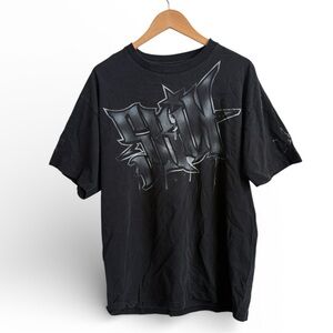 Skin Industries Graphic T-Shirt Black Moto Skate Tee XL